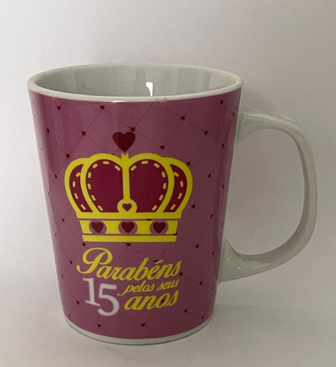 Caneca Porcelana Meus 15 Anos